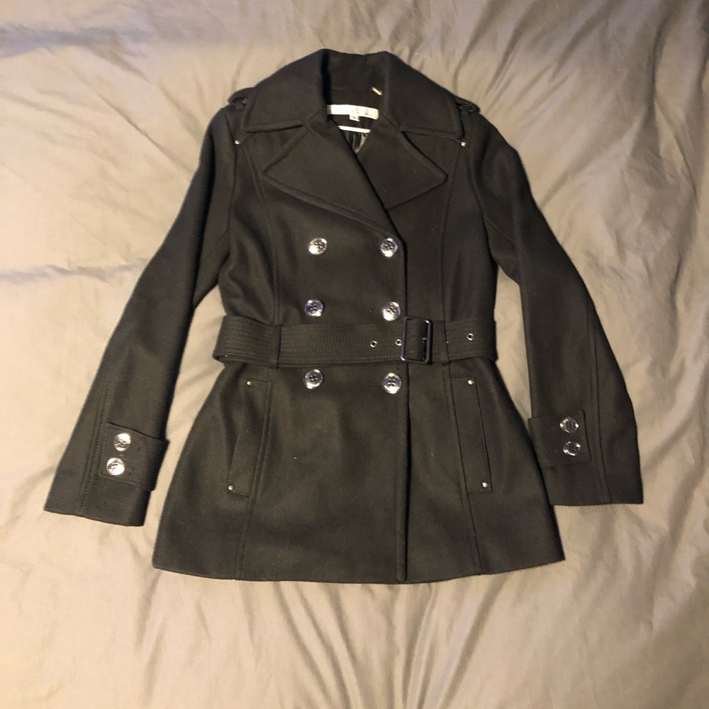 Kenneth Cole Black Pea Coat